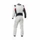 Suits FIA race suit OMP Tecnica EVO white/black | races-shop.com
