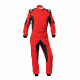 FIA racing suit OMP Tecnica HYBRID, red/black