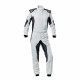 FIA racing suit OMP Tecnica HYBRID, grey/black
