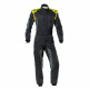 FIA racing suit OMP Tecnica HYBRID, black/yellow