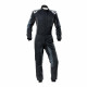 FIA racing suit OMP Tecnica HYBRID, black/grey