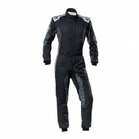 Suits FIA racing suit OMP Tecnica HYBRID, black/grey | races-shop.com