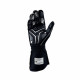 Gloves FIA race gloves OMP ONE-S (external stitching), black/white | races-shop.com
