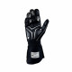 Gloves Race gloves OMP ONE-S with FIA homologation (external stitching) black/white | races-shop.com