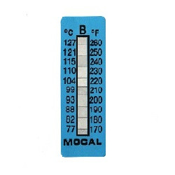 MOCAL temperature strip 77°C to 127°C