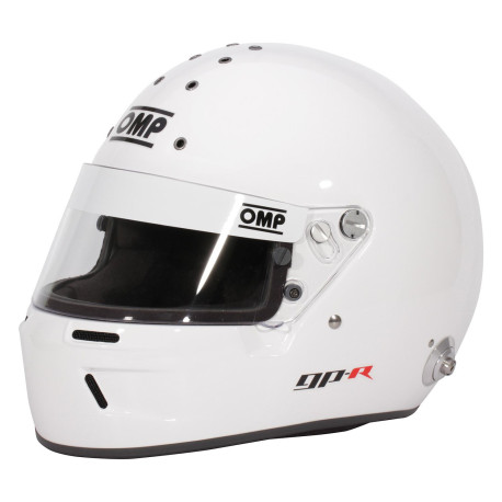 Full face helmets FIA full-face race helmet OMP GP-R (HANS), white | races-shop.com
