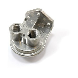 MOCAL 3/4UNF oil fiter relocation adapter, top flow, 1/2 NPT ports