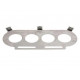 Air filters for carburetors Pipercross PX500 Base plate - blank | races-shop.com