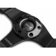 steering wheels 3 spoke steering wheel MOMO JET, 320mm, leather, 46mm offset, black/carbon | races-shop.com