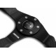 steering wheels 3 spoke steering wheel MOMO COMPETITION, 350mm, leather, 40mm offset, black | races-shop.com