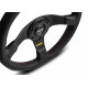 steering wheels 3 spoke steering wheel MOMO TUNER, 320mm, leather, 37mm offset, black | races-shop.com