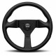 3 spokes steering wheel Black MOMO MONTECARLO 320mm, leather