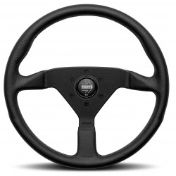 3 spokes steering wheel Black MOMO MONTECARLO 350mm, leather