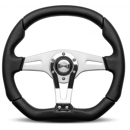 steering wheels 3 spokes steering wheel MOMO TREK R 350mm, leather | races-shop.com