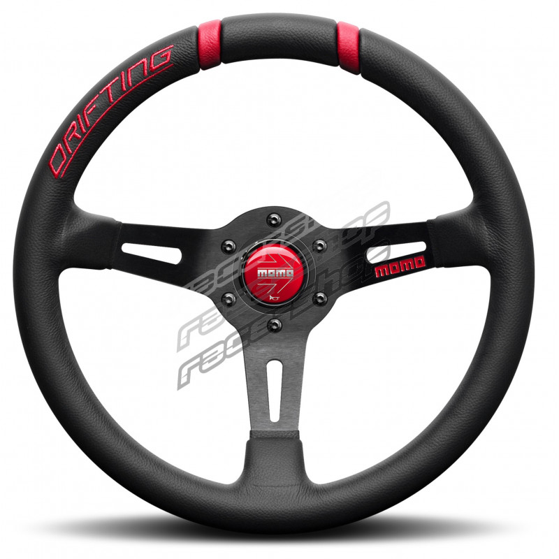 3 spoke steering wheel MOMO DRIFTING, 330mm, leather, 88mm offset