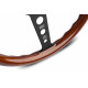 steering wheels 3 spoke steering wheel MOMO INDY HERITAGE, 350mm, wood, 37mm offset, brown/black | races-shop.com