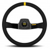 2 spoke steering wheel MOMO MOD.02 black 350mm, suede