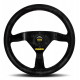 steering wheels 3 spoke steering wheel MOMO MOD.69 black 350mm, suede | races-shop.com
