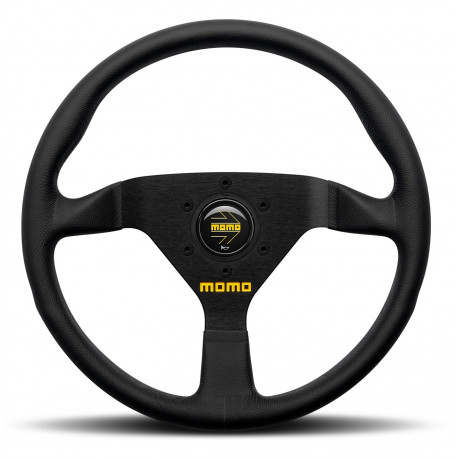 steering wheels 3 spoke steering wheel MOMO MOD.78 black 320mm, leather | races-shop.com