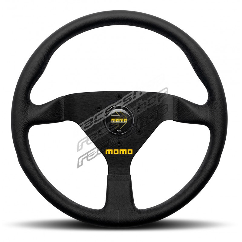 3 spoke steering wheel MOMO MOD.78 black 320mm, leather | races