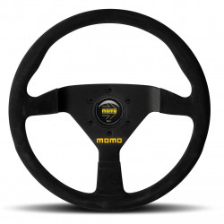 3 spoke steering wheel MOMO MOD.78, 320mm, suede, 40mm offset, black