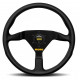 steering wheels 3 spoke steering wheel MOMO MOD.78, 350mm, leather, 36mm offset, black | races-shop.com