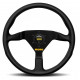 steering wheels 3 spoke steering wheel MOMO MOD.78 black 350mm, leather | races-shop.com