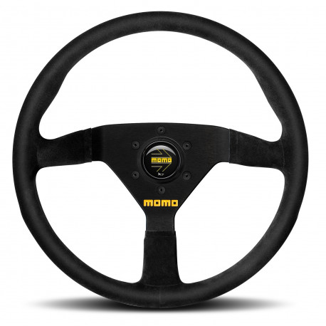 steering wheels 3 spoke steering wheel MOMO MOD.78, 350mm, suede, 36mm offset, black | races-shop.com