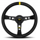 steering wheels 3 spoke steering wheel MOMO MOD.07 black 350mm, suede | races-shop.com