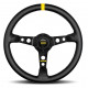 steering wheels 3 spoke steering wheel MOMO MOD.07 black 350mm, leather | races-shop.com