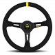 steering wheels 3 spoke steering wheel MOMO MOD.08 black 350mm, suede | races-shop.com