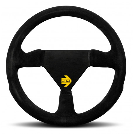steering wheels 3 spoke steering wheel MOMO MOD.11 black 260mm, suede | races-shop.com