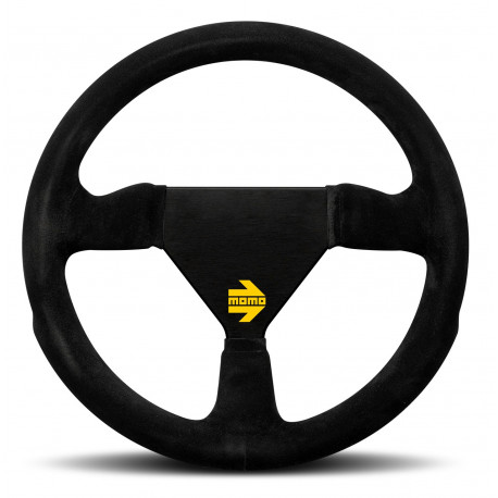 steering wheels 3 spoke steering wheel MOMO MOD.11 black 280mm, suede | races-shop.com