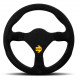 steering wheels 3 spoke steering wheel MOMO MOD.26, 260mm, suede, flat, black | races-shop.com