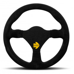 3 spoke steering wheel MOMO MOD.26, 260mm, suede, flat, black