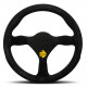 steering wheels 3 spoke steering wheel MOMO MOD.26 black 280mm, suede | races-shop.com