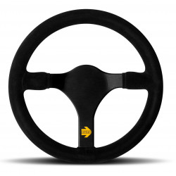 3 spoke steering wheel MOMO MOD.31, 320mm, suede, flat, black