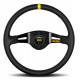 steering wheels 2 spoke steering wheel MOMO MOD.03 black 350mm, leather | races-shop.com