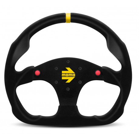 steering wheels 3 spoke steering wheel MOMO MOD.30B black 320mm, suede | races-shop.com