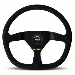 3 spoke steering wheel MOMO MOD.88, 350mm, suede, 43mm offset, black
