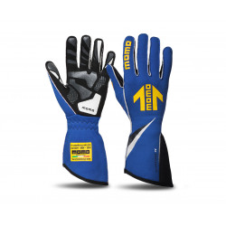 FIA race gloves MOMO CORSA R (external stitching), blue