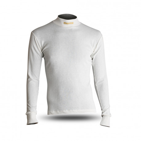 Underwear MOMO COMFORT TECH HIGH COLLAR SHIRT with FIA, white | races-shop.com