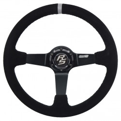 Steering wheel RACES Grigio, 350mm, suede, 90mm deep dish