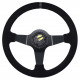 steering wheels Steering wheel RACES Giallo, 350mm, suede, 90mm deep dish | races-shop.com