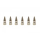 Design accessories and engine covers Set of 6pcs decorative spike nuts M6x1.25 | races-shop.com