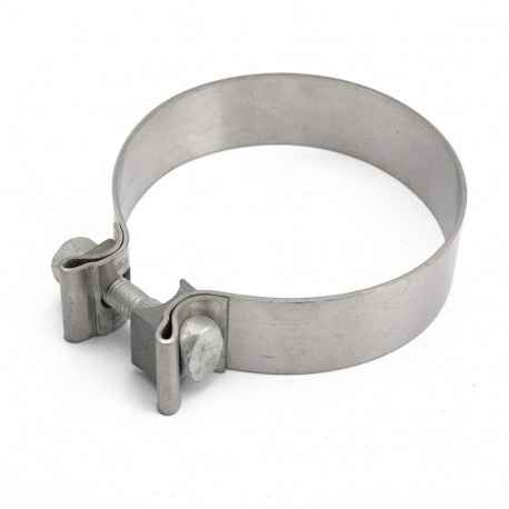 Exhaust clamps Exhaust wide band clamp, stainless steel 70mm (2,75") | races-shop.com