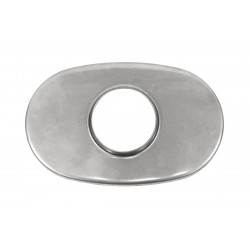 The muffler cap oval side central 80mm 127x203mm