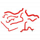 Silicone hoses for radiator - kits XTREM MOTORSPORT silicone cooling hoses for Renault IV R.S. Trophy 220 | races-shop.com