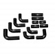 Silicone hoses for radiator - kits XTREM MOTORSPORT silicone cooling hoses for Alpine A110 1300 front radiator | races-shop.com