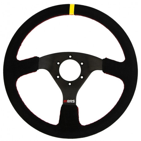 steering wheels Steering wheel RRS TRAJECT, 330mm, suede, flat 32x28mm | races-shop.com